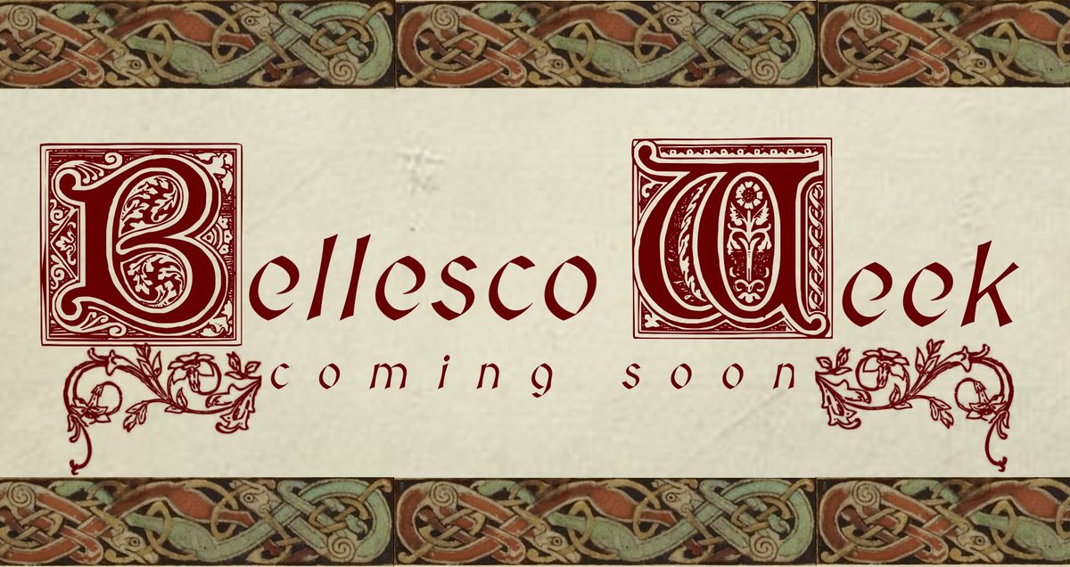 BellescoWeek's tweet photo. Its our pleasure to introduce to you:

ᨳ Bellesco Week 2026 𓂃 ⋆

August 17 - 23 🥀  

#BellescoWeek2026 https://t.co/VkoSanGj84