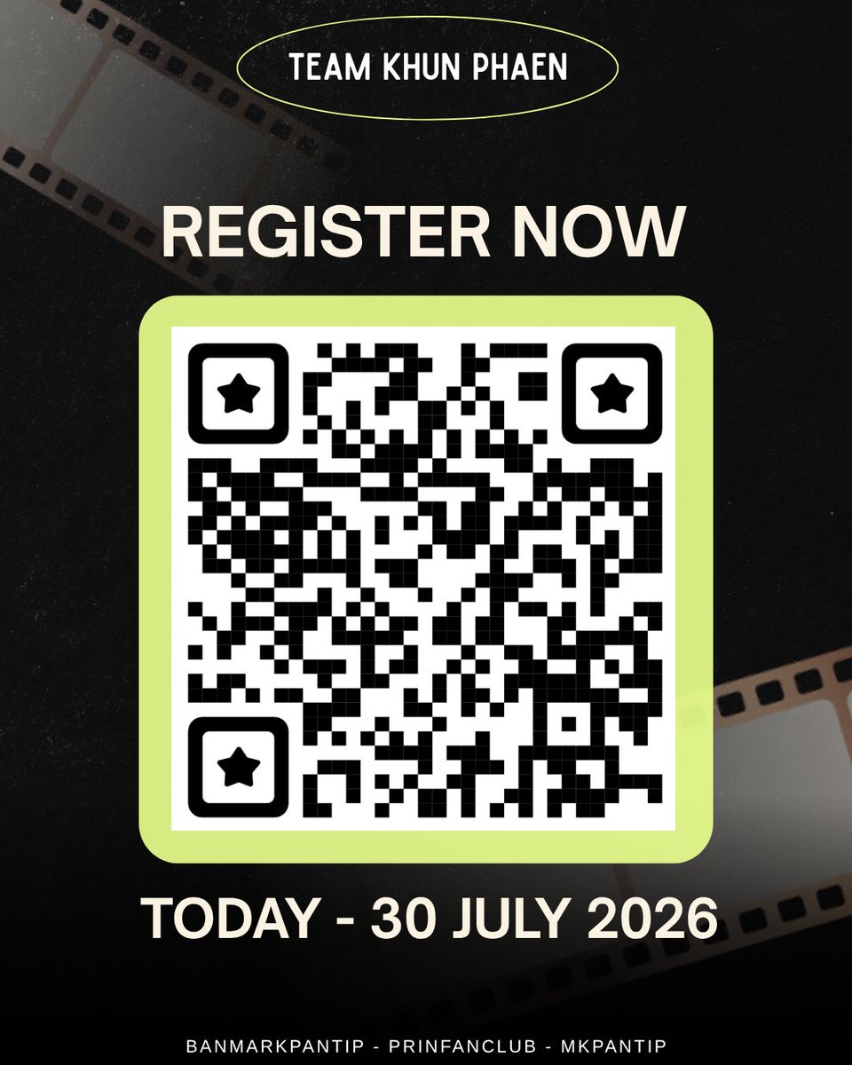 banmarkpantip's tweet photo. 📌 เปิดลงทะเบียนแล้ววว
**จำนวนสิทธิมีจำกัด**

📲 สแกน QR Code เพื่อลงทะเบียนได้เลย

ประกาศรายชื่อผู้ได้รับสิทธิ์วันที่ 31 ก.ค. 2569 เวลา 18.00 น.

แล้วเจอกันในวันงานนะคะ ❤️

#อัศจรรย์วันทองxหมากปริญ 
#อัศจรรย์วันทอง 
#หมากปริญ #mark_prin https://t.co/sDEY7bMwvt