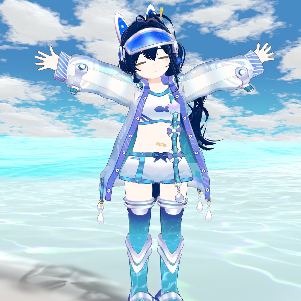 TsuittaxaYuza's tweet photo. ヌタチさんに「Frutiger Aero」を着てもらいました。可愛い。
#masopp #Nutachi3D https://t.co/agmTNnQsf1