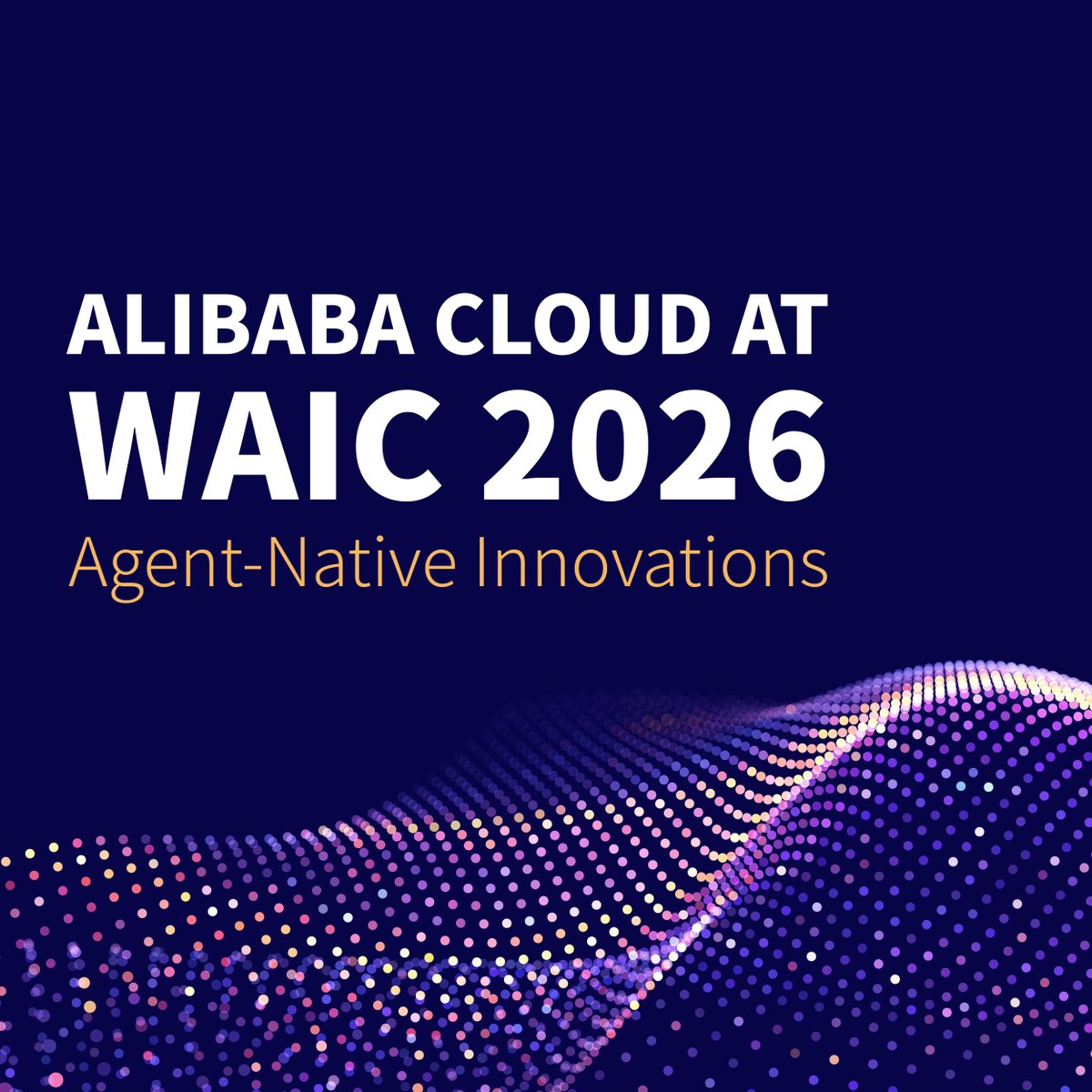 AlibabaGroup's tweet photo. At WAIC 2026, Alibaba Cloud showcased its full-stack AI ecosystem spanning silicon, infrastructure, platforms, and applications.

Swipe through to explore these innovations and discover how they are accelerating the development and deployment of AI agents across industries.