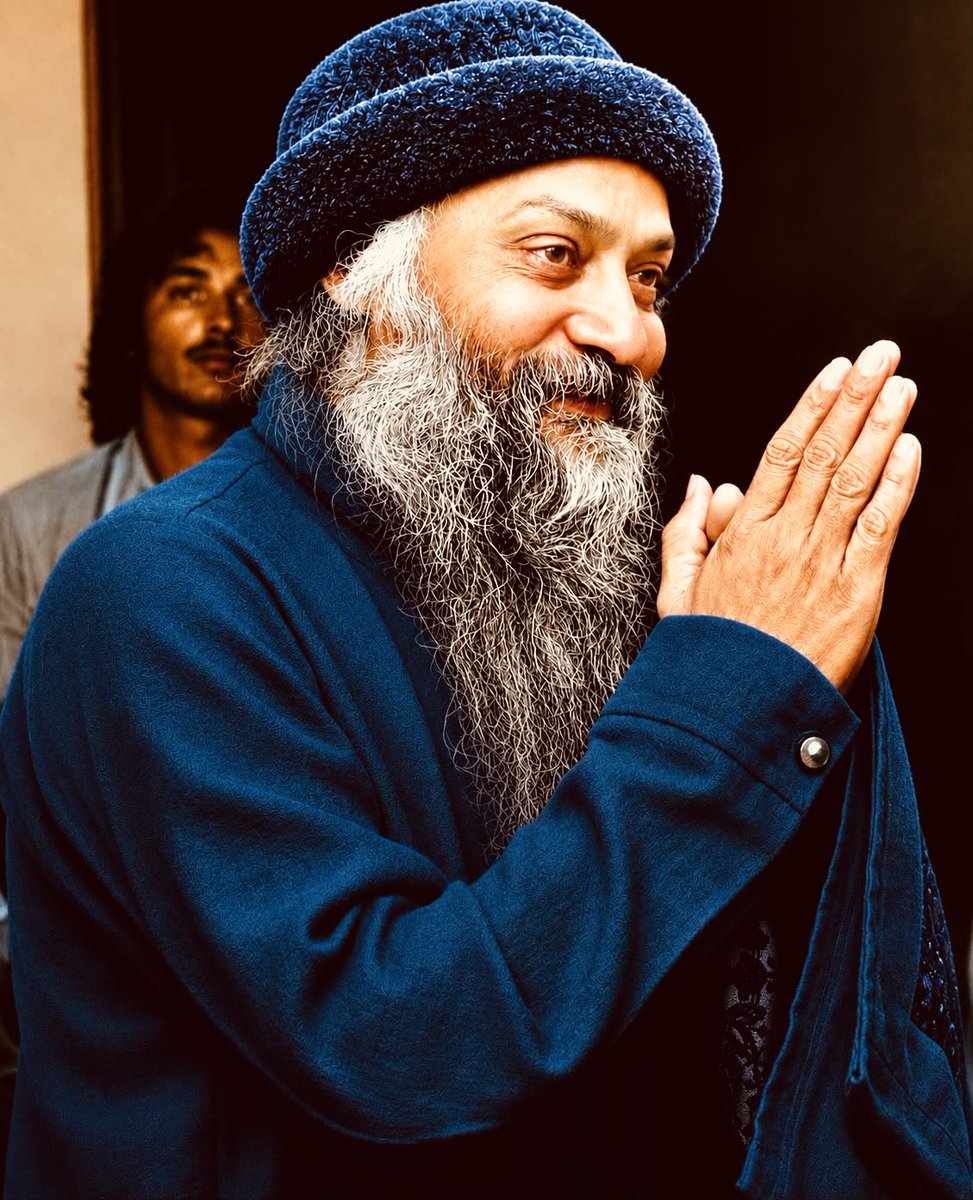 KrisBhattarai's tweet photo. #Osho
#InitiationTalks 
#DarshanDiaries

Osho (to Burkhard): Prem means love; sudharma means the ultimate law.

Man can either live in conflict with existence, or in love. To live in conflict with existence is to live irreligiously. It is pushing the river, it is going against the current. And all struggle is egoistic, struggle as such is egoistic.

The moment you start flowing with the river, going with existence relaxedly, in tune with it, in accord with it, religion is born. Religion is not Christian, Hindu or Mohammedan: a religion is a way of life in accord with the ultimate law.

And love 
is the 
ultimate law. 

Be in tune with love, never go against love. Let love be the criterion; judge everything on that criterion. If it goes against love, drop it, forget the whole idea. If it fulfills love, go into it; do it, and do it totally. 

If you can remember love in your actions you will be moving in the right direction. You will find the temple of God, it is absolutely certain. 

Those who 
have loved 
have never missed.

Osho
Don’t Let Yourself Be Upset By The Sutra, Rather Upset The Sutra Yourself, Initiation Talks, Thursday August 30, 1979 https://t.co/YW98Rqj9uR