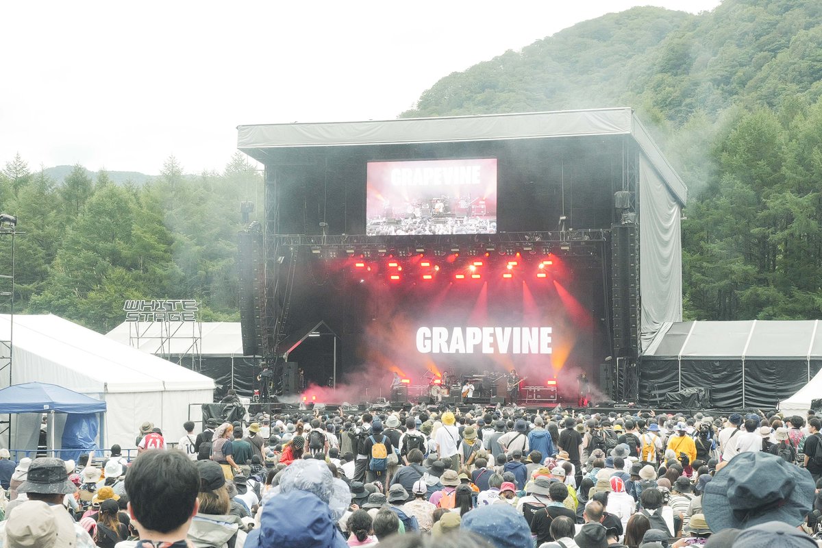 beafx's tweet photo. ＼😎GRAPEVINE😎／

FUJI ROCK FESTIVAL '26 出演🔥
WHITE STAGEを埋め尽くす大観衆✨

配信も大きな話題となり
Xトレンド2位にランクイン👏🎉

そんな熱気をそのままに…
いよいよ「Circulator tour」がスタート‼️🎸

📍8/8(土) 熊本 B.9 V1
📍8/9(日) 福岡 DRUM LOGOS

FUJI ROCKでも披露された
🎵「風待ち」LIVE Ver.はこちら👇
https://t.co/vxsfqw0bpk

この熱を、会場でぜひ体感してください🔥
🎫チケット発売中‼️
https://t.co/DrHVWvsQe8

@news_grapevine 
#GRAPEVINE