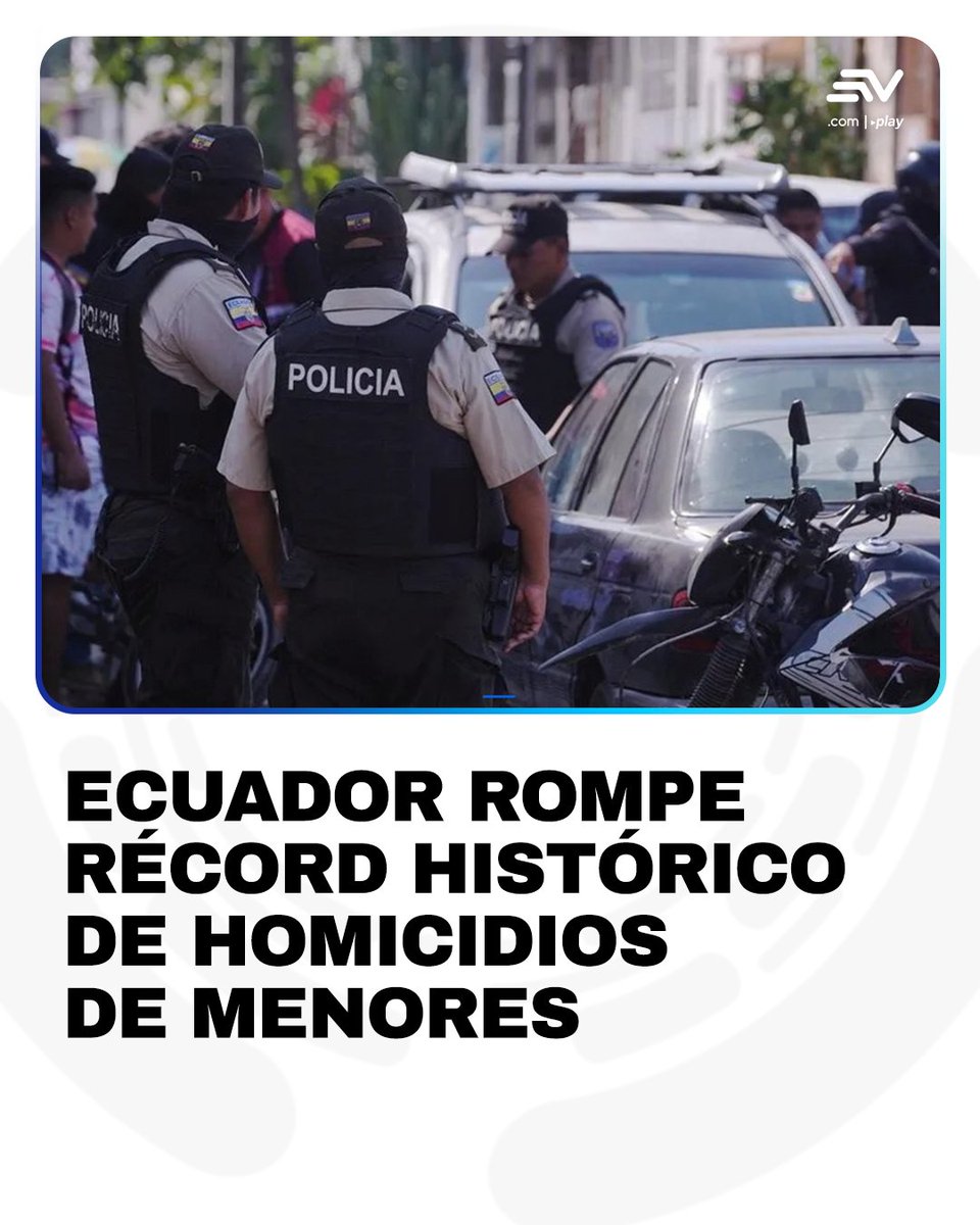 EcuavisaInforma's tweet photo. 🚨 Entre enero y junio fueron asesinados 305 menores de edad, la cifra más alta registrada en el país, según el Observatorio de la Niñez. 📲 https://t.co/za1jPGL4am https://t.co/ZeR2j6lgp2