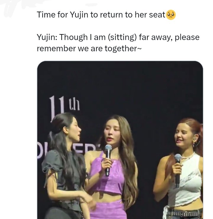 leadervids's tweet photo. Watching Yujin support Xiaoting upcoming solo while also always being there for the CLC members makes me so emotional🥹 She's leading Kep1er with so much love and care, yet she never forgets the people she started her journey with🤌 https://t.co/iDfqtxgqPm