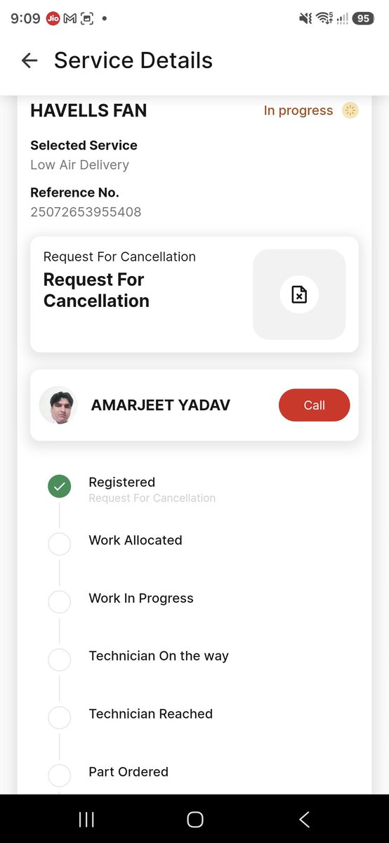 mohitgupta_0303's tweet photo. @HavellsCare360 @havellsindia i have not made this request for cancellation, see I told you yiur post sales team is full of frauds. https://t.co/vqPNizvmnv