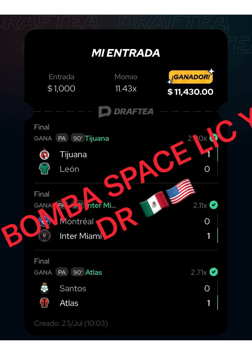 LicenciadoPic7s's tweet photo. FIN DE SEMANA HISTÓRICO. MISTER LIGA MX EN PLENITUD. 🇲🇽 

Viene All Stars Game el miércoles y 24 partidos de MLS - Liga Mx el fin de semana 🔥🔥🔥 consistencia en nuestro trabajo 🧘🏽 Aún quedan cupos para el grupo exclusivo Leagues Cup, manden DM!!! https://t.co/bLVmLvxWgo