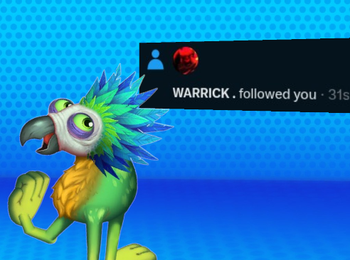 MimicMSM_'s tweet photo. "Huh, looks like a there's another big fella around these parts! I thought it was only that other one! Caw-Caw-Caw!" https://t.co/cnAgH51akb