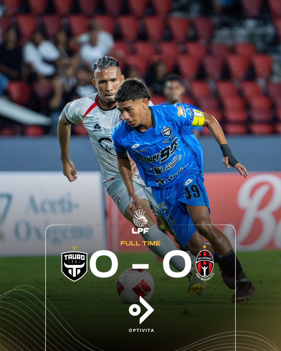 TauroFC's tweet photo. Resultado final.

Empatamos en nuestro primer partido. Seguimos unidos y con la visión clara de seguir mejorando y cosechar victorias, gracias a Optivita

#Lahistoriacontinúa  #Construimoslegados  #Porla18 https://t.co/ERnW3MOKr4