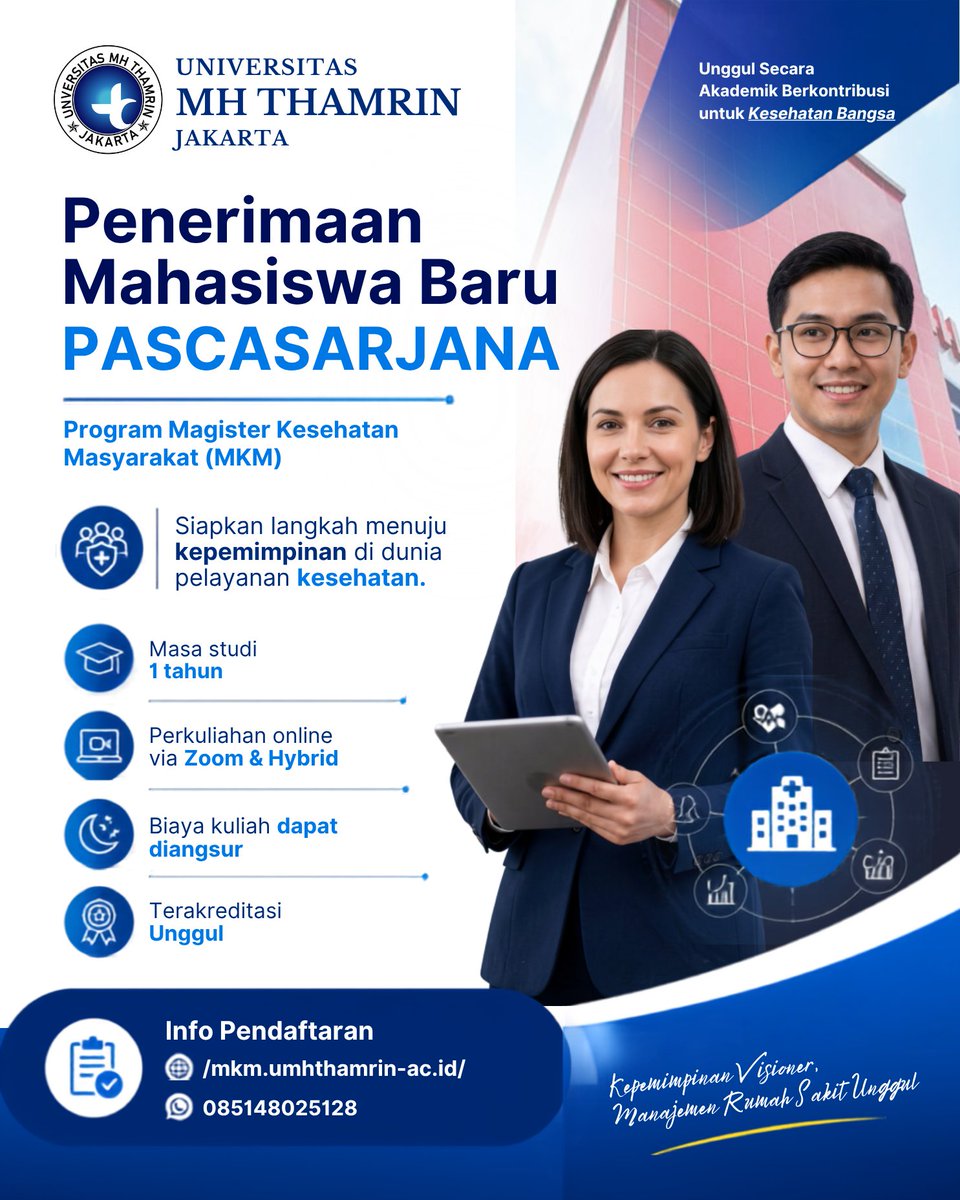 s2mhthamrin's tweet photo. Program Magister Kesehatan Masyarakat Universitas Mohammad Husni Thamrin 
Daftar sekarang:
 https://t.co/Fll1r1Tc4u
Informasi &amp; Pendaftaran:
085148025128
#UniversitasMHThamrin #MKMUMHThamrin #MagisterKesehatanMasyarakat #S2KesehatanMasyarakat #KuliahS2 #Kuliah1Tahun #RPL #Kuliah https://t.co/p4MVJVSNpK