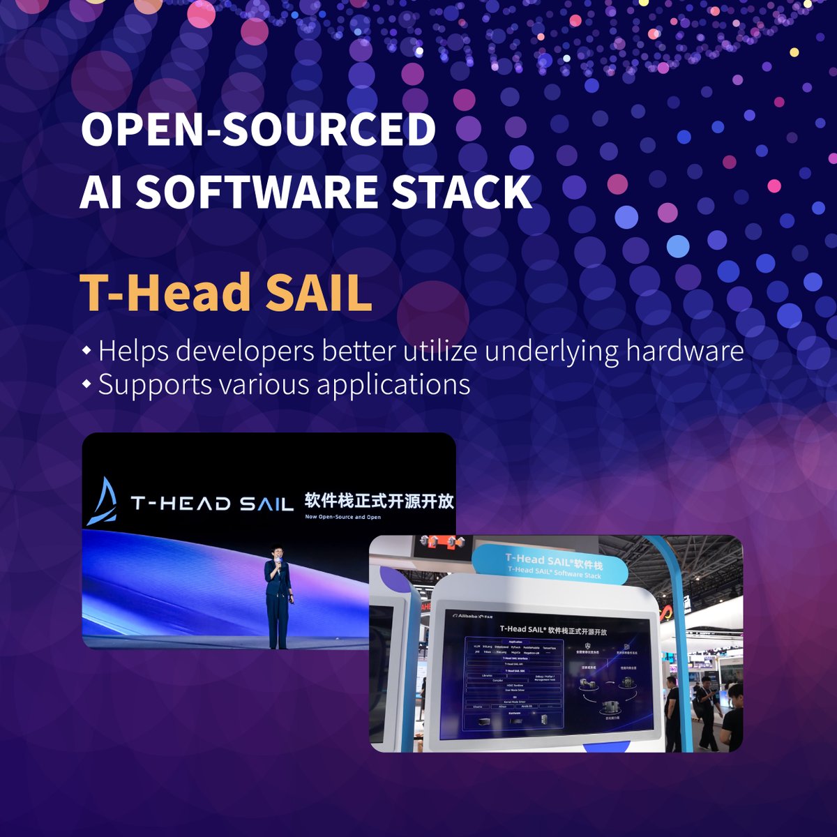 AlibabaGroup's tweet photo. At WAIC 2026, Alibaba Cloud showcased its full-stack AI ecosystem spanning silicon, infrastructure, platforms, and applications.

Swipe through to explore these innovations and discover how they are accelerating the development and deployment of AI agents across industries.