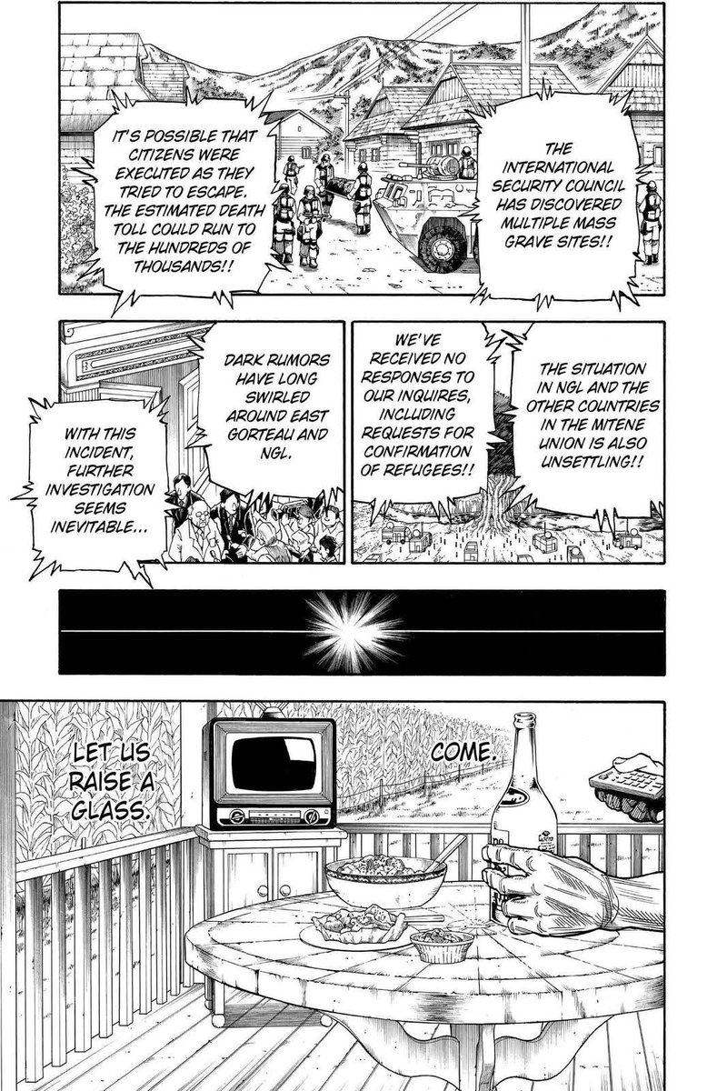 Hukunah's tweet photo. I said this before…ive said he was the best mangaka without having given Hunter Hunter a full coherent read, but now that I’m in the process of doing that it’s not even close. I don’t know if we will see this again in the medium and if we do I don’t think it will be for 20 yrs+ https://t.co/sNHnqc3eax