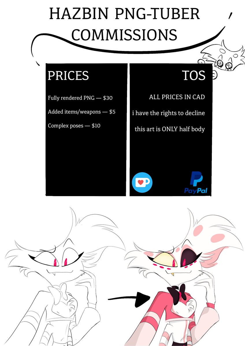 sinnershavenn's tweet photo. @_VGen_ https://t.co/XH2At2QTSt

sigh i dont have a commission portfolio 
:( so here’s a commission sheet instead ! https://t.co/Al5nY3sfy1