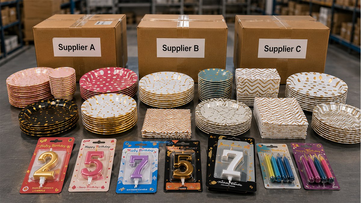 MerriWish's tweet photo. A US party supplies buyer was managing 5 factories for ONE product line.
He told us: "I need one partner who can do it all."
We consolidated everything. One timeline. One container. One point of contact.
He went from 5 factories to 1 relationship.
https://t.co/1tZm2Fdcif https://t.co/JkRMnbteVE