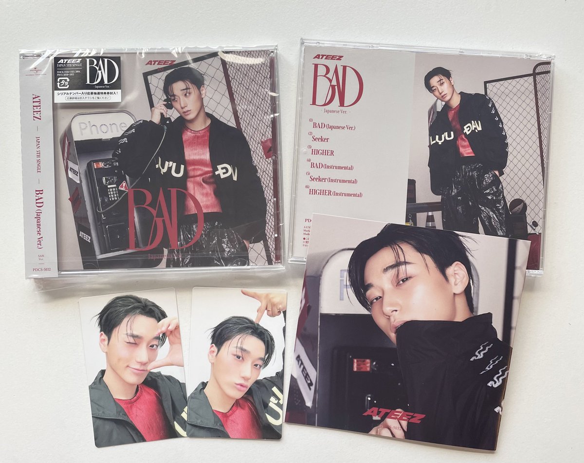 a5xy_c's tweet photo. ATEEZ / BAD (Japanese Ver.)
メンバーソロ盤 SAN Ver.

かわいいの極み https://t.co/IsCAAlAhyI