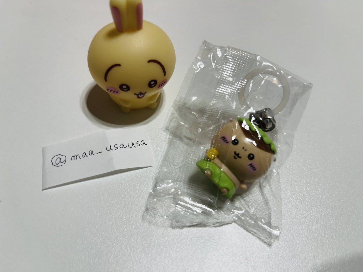 maa_usausa's tweet photo. 【交換】
映画 ちいかわ 人魚の島のひみつ めじるしチャームミニフィギュア

譲】くりまんじゅう

求】うさぎ

大阪手渡し(梅田・なんば・天王寺エリア)>郵送希望です

ピンポイントになりますが、
条件合う方いらっしゃいましたらよろしくお願いします🙇‍♀️

#ちいかわ https://t.co/m9Bf9rEcP6