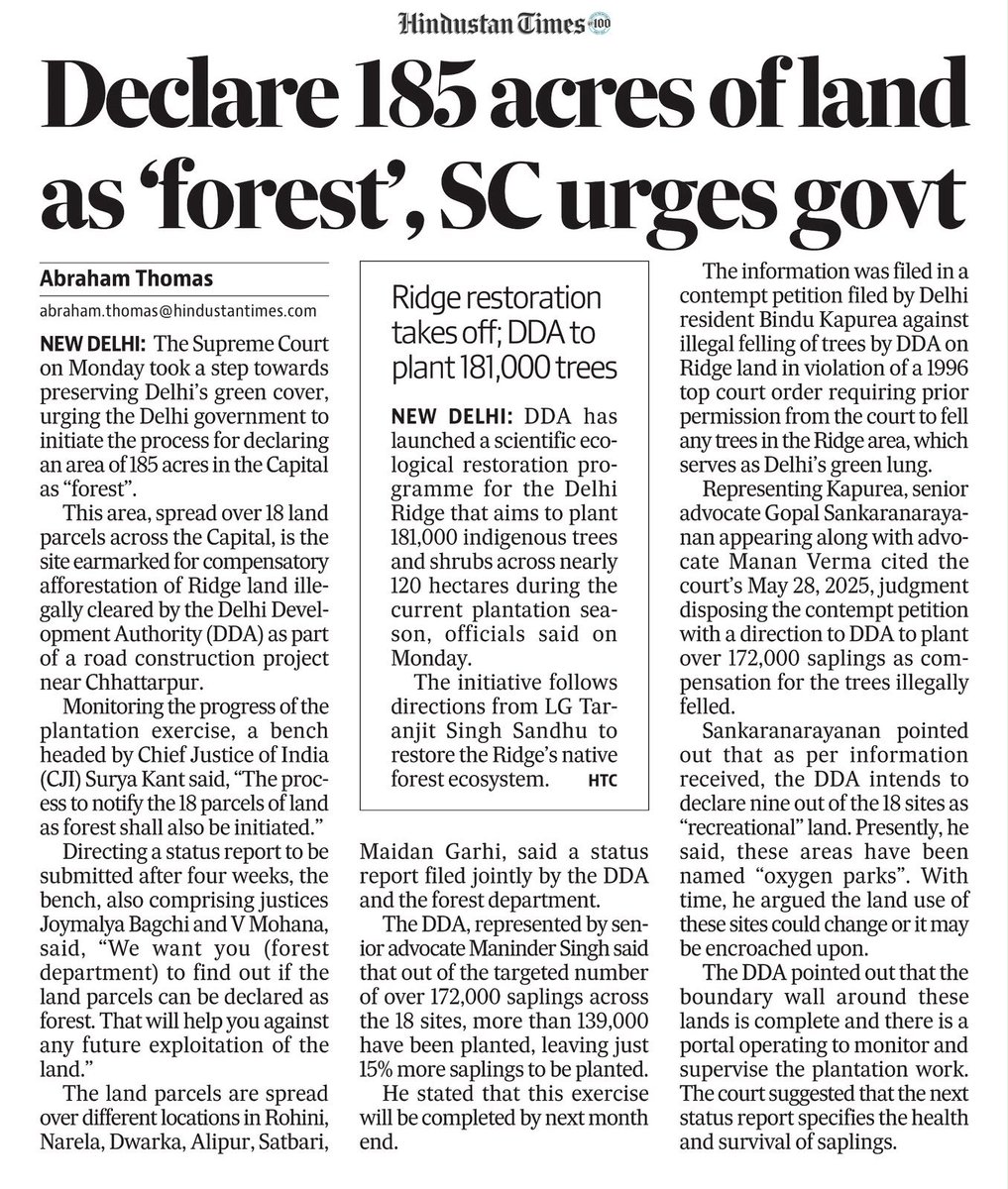 BhavreenMK's tweet photo. Protected Forests ✅
Oxygen Parks ❌ https://t.co/kuza1CcWN7
