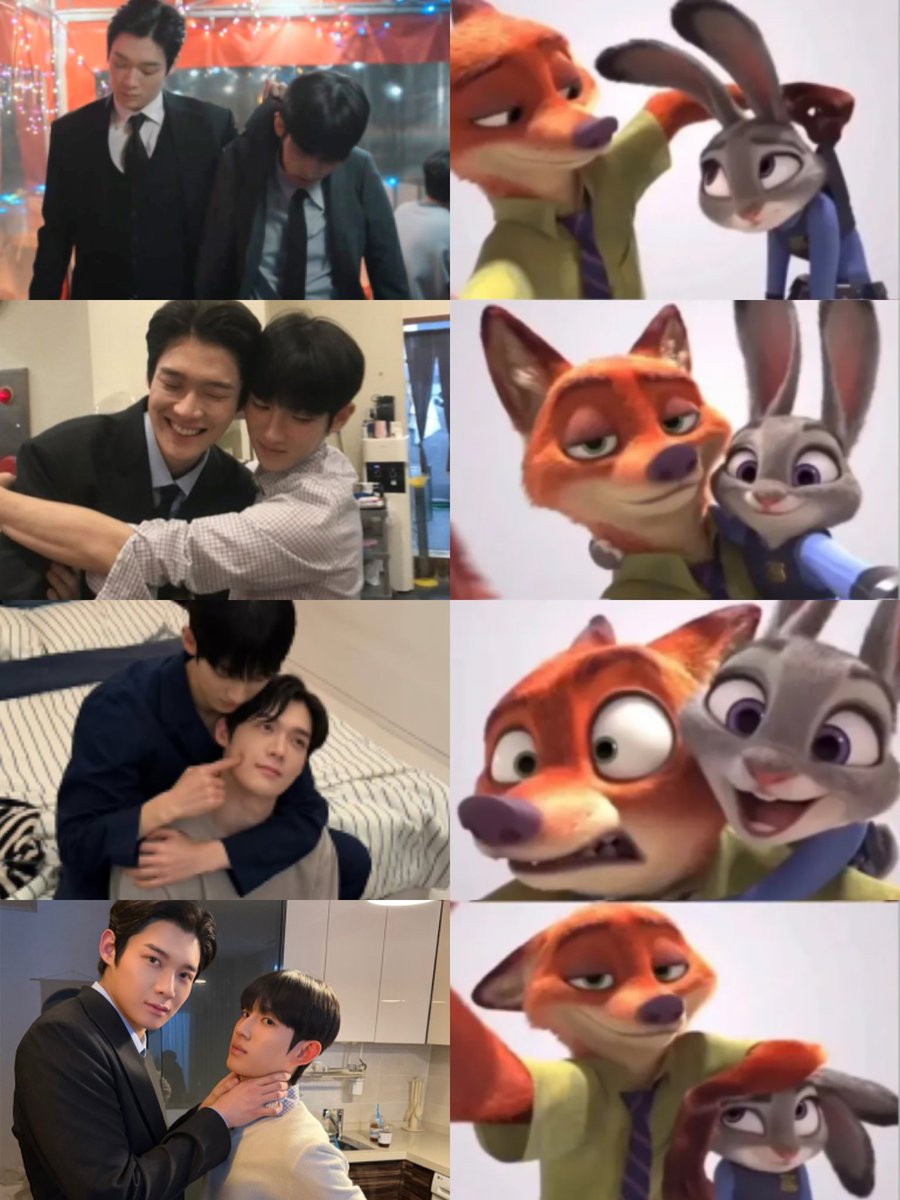 sonoo109's tweet photo. 닉주디 네컷 곧 제대로 낋여줄 거 같으니까 대충 느낌만🦊🐰 https://t.co/iefWULKZEW