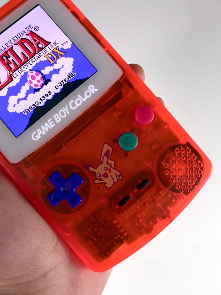 MiyooMiniPlus's tweet photo. My Game Boy Color with an OLED screen is beautiful 🧡🧡

#gameboycolor #gbc #nintendo https://t.co/nkFbGPxE3A