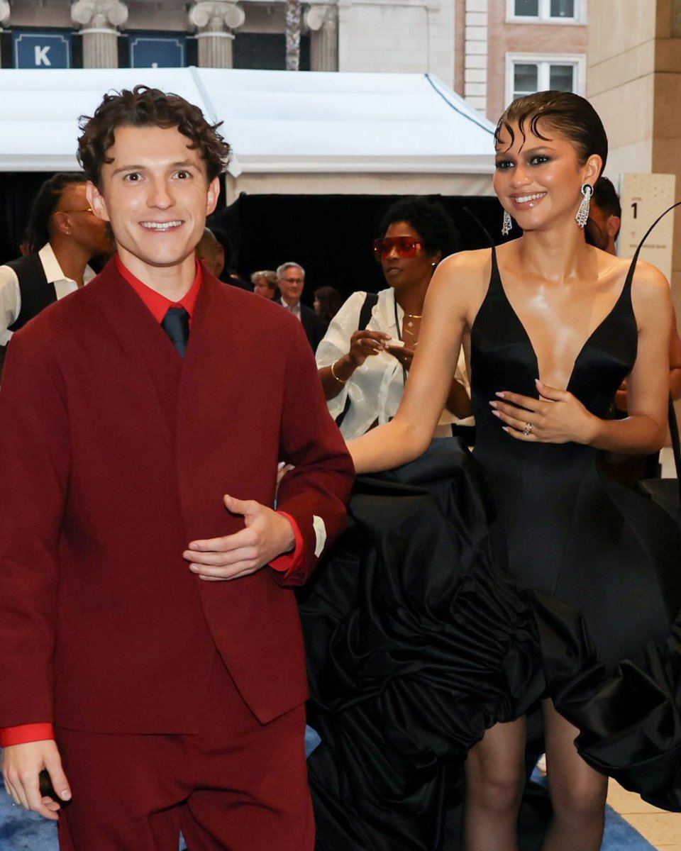 enews's tweet photo. One more because we can't get over Zendaya and Tom Holland at the "Spider-Man: Brand New Day" premiere. 🥹😍🕷️ (📷: Getty) https://t.co/xBhsAiPIyV