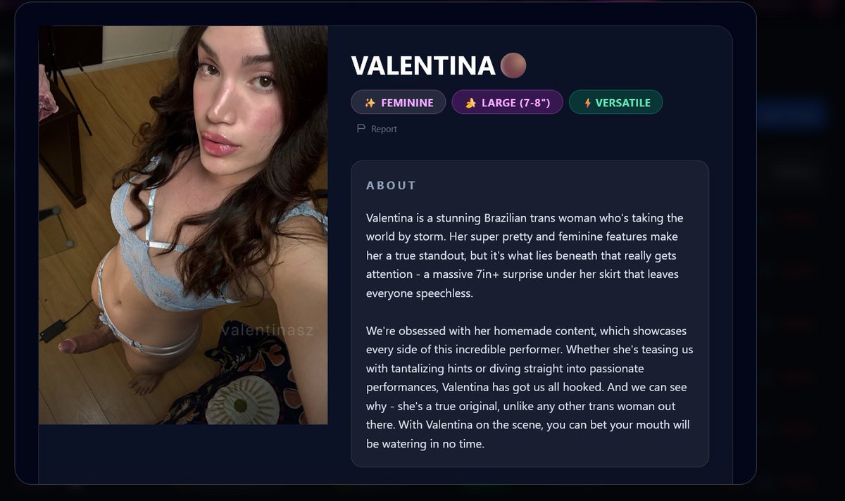 VelvetHungcom's tweet photo. Just added! Sensational Brazilian trans Valentina. Check her and others amazing trans women out on https://t.co/T24zQdamRk 
#trans #bigcock #hung #onlyfans https://t.co/iTXQ6fZ78V