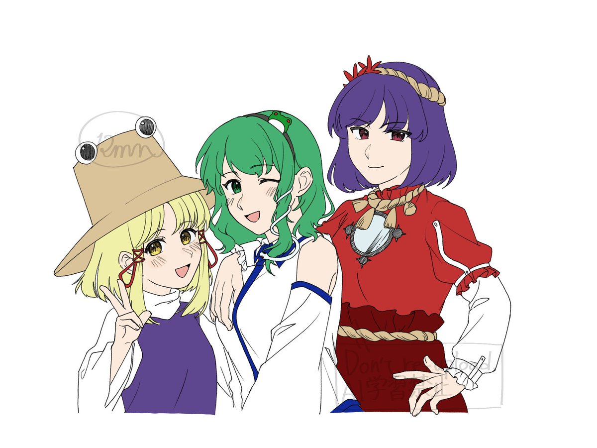 Coffeemilk_mill's tweet photo. 諏訪に行ってきたので守矢一家
#東方Projectㅤㅤㅤㅤ https://t.co/N5qIVztGiF