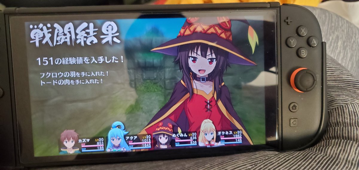 FFF2319's tweet photo. 初戦闘でしたがダクネスはやっぱり攻撃当たらんかったｗｗ https://t.co/a1JtNReFxX