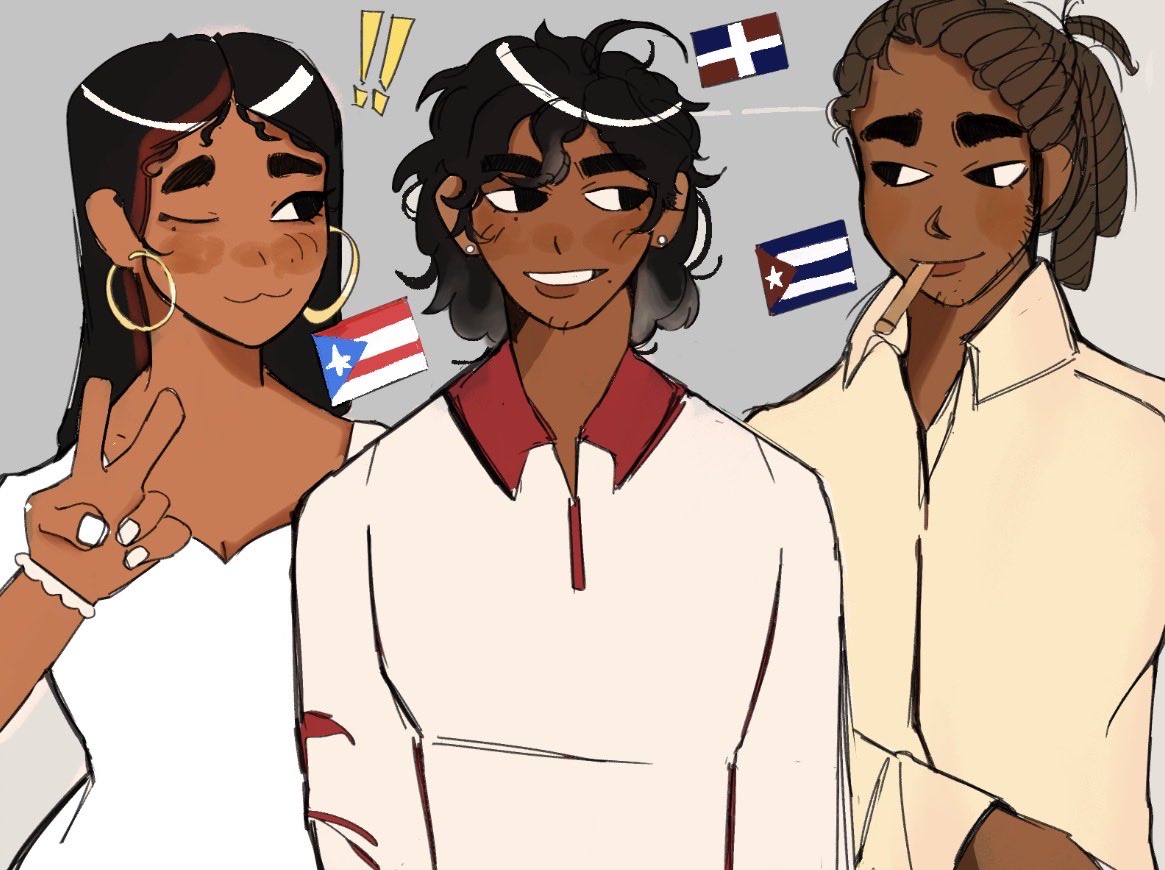 GrandpasAshs's tweet photo. I didn’t forget abt the Caribbean ok #hetalia #latintalia https://t.co/0RLzfVTJPK