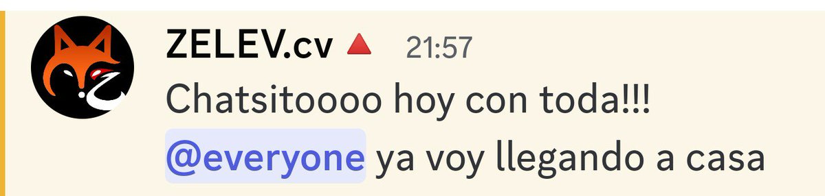 infovelezm's tweet photo. 👾 - Mensaje de Zelev a través de Discord
#ChristopherVelez #zelev @christophervele https://t.co/NWZCe19TWj