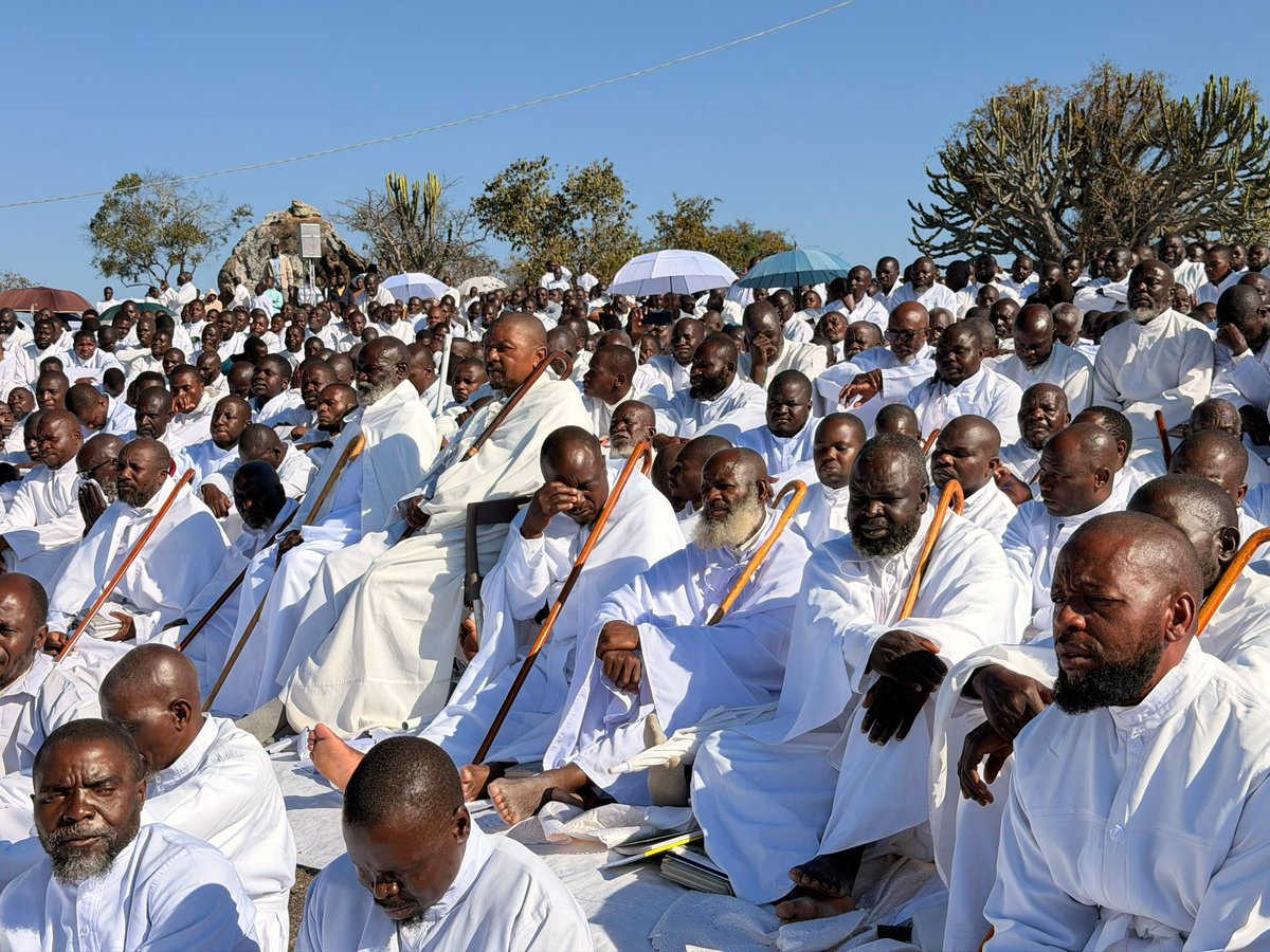 nickmangwana's tweet photo. GOVERNMENT COMMENDS MWAZHA CHURCH FOR NURTURING DISCIPLINED YOUTHS

President Mnangagwa has commended the African Apostolic Church for fostering disciplined youths who resist drug abuse. Speaking through Minister Machakaire at the church's annual conference in Mashonaland East, the President praised the church's moral values and urged unity to preserve founder Archbishop Paul Mwazha's legacy. He donated US$50,000 to support church operations. Bishop Masimba Mwazha expressed gratitude, reaffirming the church's commitment to partnering with Government in promoting peace, unity, and national development. Thousands of congregants attended the gathering to celebrate the church's heritage and reflect on its enduring teachings.