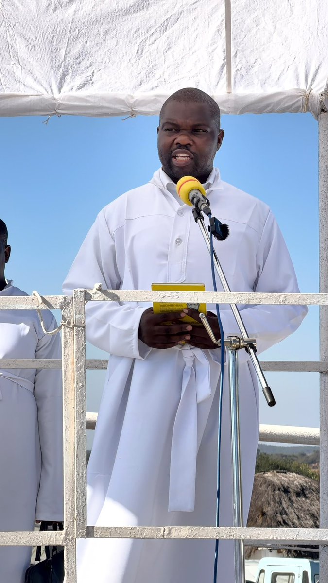 nickmangwana's tweet photo. GOVERNMENT COMMENDS MWAZHA CHURCH FOR NURTURING DISCIPLINED YOUTHS

President Mnangagwa has commended the African Apostolic Church for fostering disciplined youths who resist drug abuse. Speaking through Minister Machakaire at the church's annual conference in Mashonaland East, the President praised the church's moral values and urged unity to preserve founder Archbishop Paul Mwazha's legacy. He donated US$50,000 to support church operations. Bishop Masimba Mwazha expressed gratitude, reaffirming the church's commitment to partnering with Government in promoting peace, unity, and national development. Thousands of congregants attended the gathering to celebrate the church's heritage and reflect on its enduring teachings.