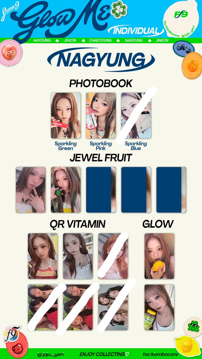 nk__601's tweet photo. fromis_9 Glow ME 交換 特典 Vitamin photobook

譲 画像

求 ナギョン ジホン (消えてないもの)

郵送希望📮
お気軽にお声掛けください🙇🏻‍♀️ https://t.co/F80AwCuC2k