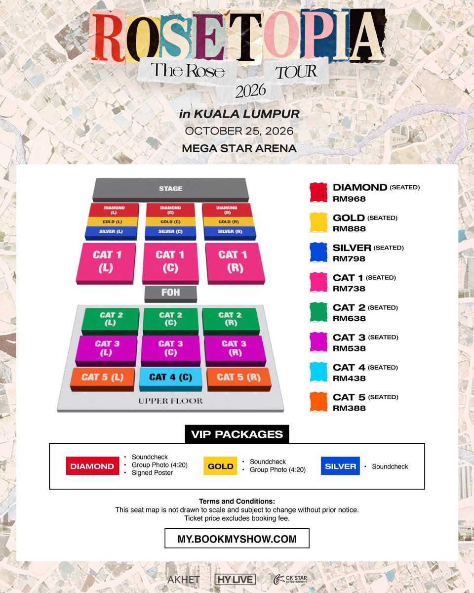 ykntickets's tweet photo. 🎫 TICKETING SERVICE

THE ROSE — ROSETOPIA ASIA TOUR 2026
📍 Kuala Lumpur, Malaysia 🇲🇾

• Service fee: RM40 per slot
• 100% refund if tickets cannot be secured
• Only 6 slots available

💌 DM to reserve your slot.

#TheRose #ROSETOPIAinKualaLumpur #TheRoseinKL #TheRoseinMY https://t.co/HQ7hXqglUw
