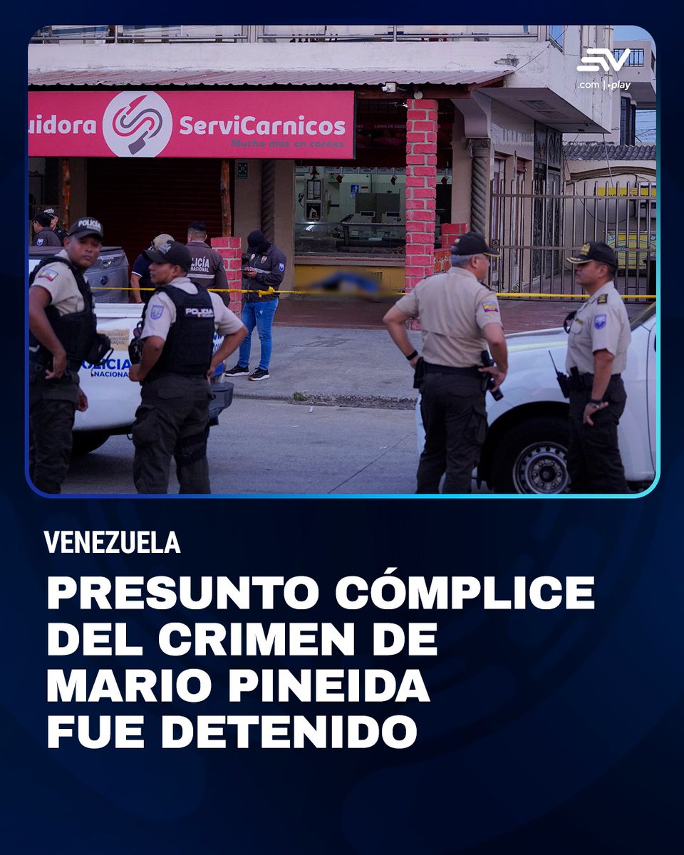 EcuavisaInforma's tweet photo. 🚨 El presunto autor material del asesinato del futbolista Mario Pineida y de su pareja, Guisella Fernández, fue capturado en Venezuela. Sobre Yohervy Javier Márquez Serradez, de nacionalidad venezolana, pesaba una notificación roja de Interpol y era buscado en varios países. 📲 https://t.co/QTPpFs83VT