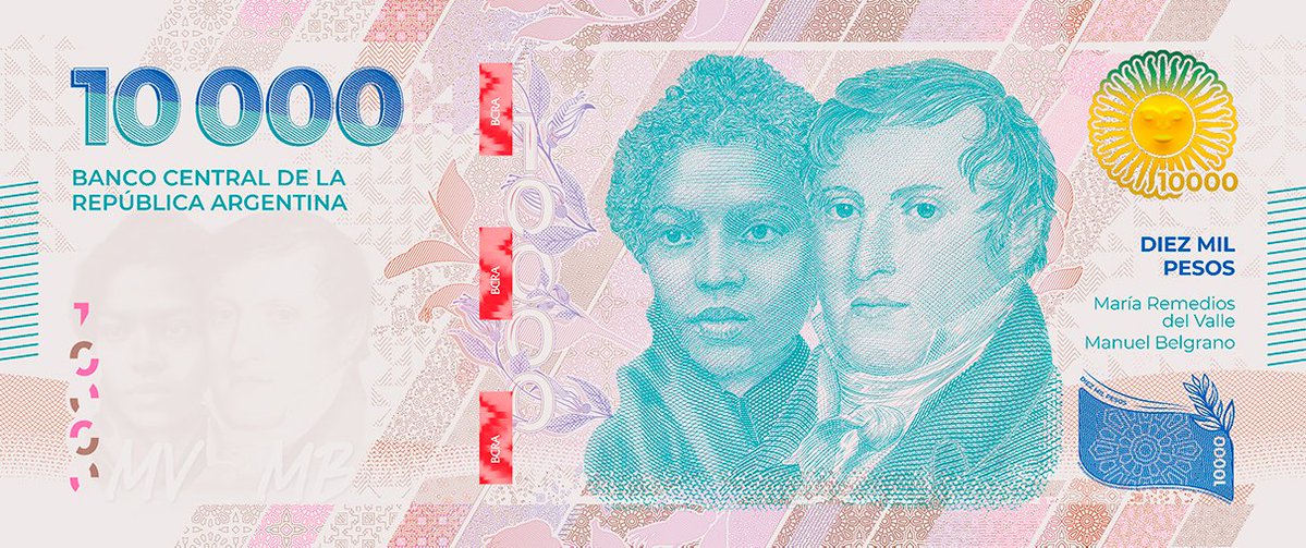 drkbugs's tweet photo. Well, you deleted the tweet I replied to. But let me use this opportunity to tell you about María Remedios del Valle: also known as the "Madre de la Patria (Mother of the Homeland)" was an african descendant soldier who participated in the Argentine War of Independence on the side of Argentina.
She's in the current 10.000ARS bill along Manuel Belgrano. One of the two main Argentine independence heroes.