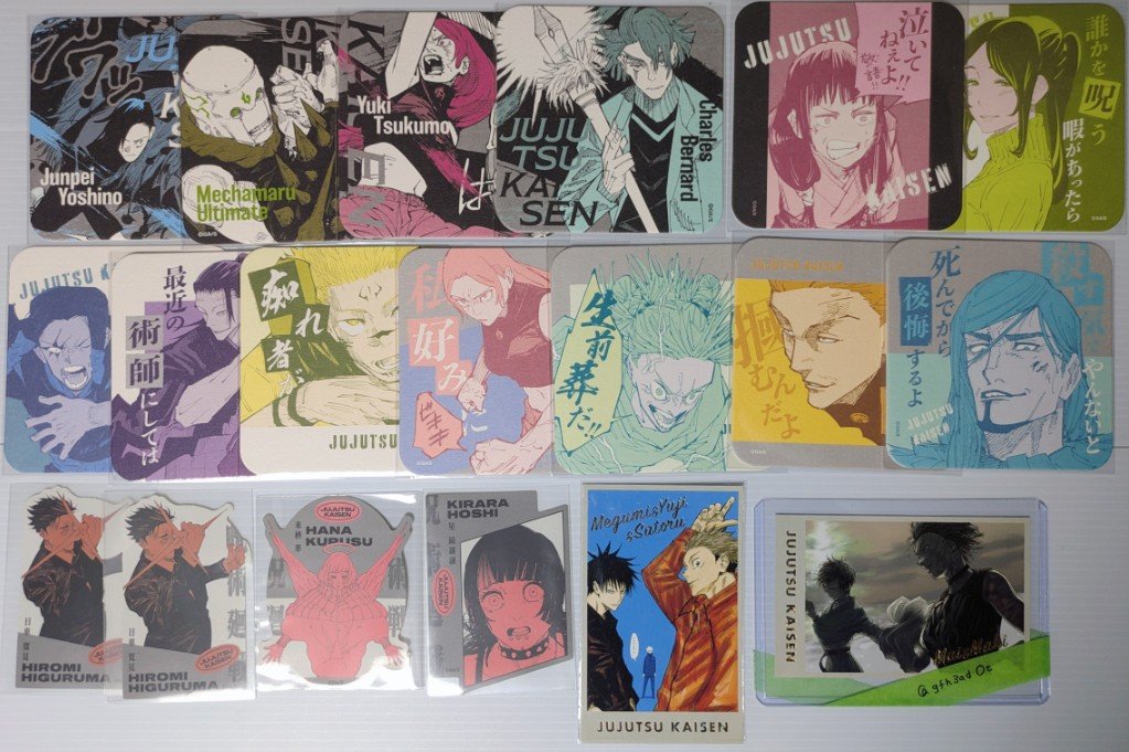 gfh3ad0t's tweet photo. 【 交換 】呪術廻戦 呪術 ベースヤード 大交流展 ロフト 呪術廻戦展 5周年 Seria  DAISO等

【 譲 】
画像参照

【 求 】(詳細はALT参照)
同種異種 真希・石流＞七海・五条(友人分)
※真希と同時のみ真依・乙骨･パンダ･狗巻

※郵送2点～

どうぞよろしくお願い致します。 https://t.co/0xoZwBLt0t