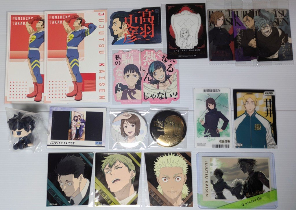gfh3ad0t's tweet photo. 【 交換 】呪術廻戦 呪術 ベースヤード 大交流展 ロフト 呪術廻戦展 5周年 Seria  DAISO等

【 譲 】
画像参照

【 求 】(詳細はALT参照)
同種異種 真希・石流＞七海・五条(友人分)
※真希と同時のみ真依・乙骨･パンダ･狗巻

※郵送2点～

どうぞよろしくお願い致します。 https://t.co/0xoZwBLt0t