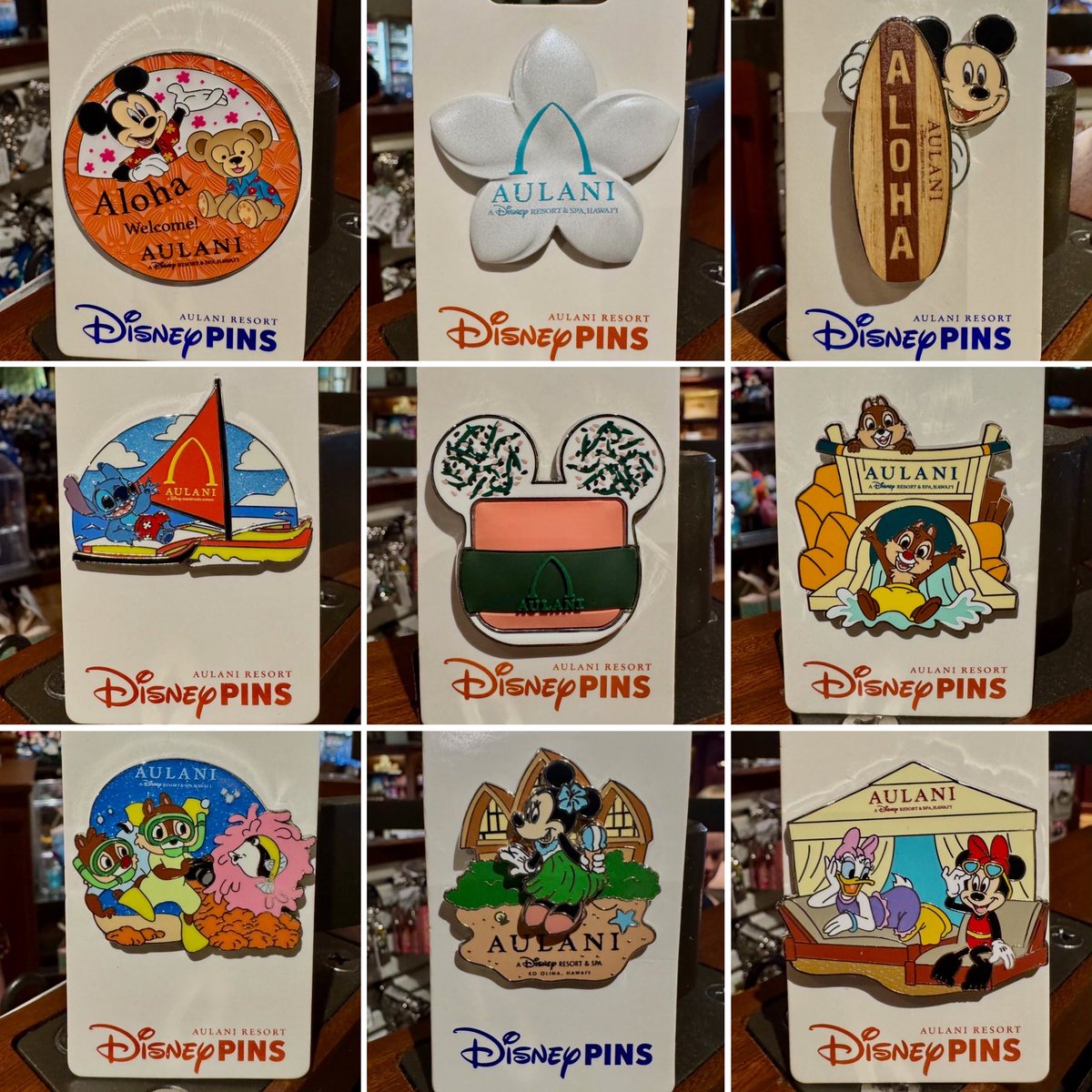 DisneyPinsBlog's tweet photo. New Aulani Disney Resort open edition pin releases: https://t.co/ChcV0rtj8L https://t.co/U0w5WdBK8P