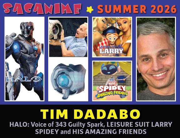 SacAnime's tweet photo. Do not miss meeting Tim Dadabo at SacAnime Summer!
@davocal1 is a voice over actor can be heard in #Halo, #Disney #GuiltyParty, #ScoobyDoo! & #Looneytunes #TeenageMutantNinjaTurtles https://t.co/ATN6DNM1PI