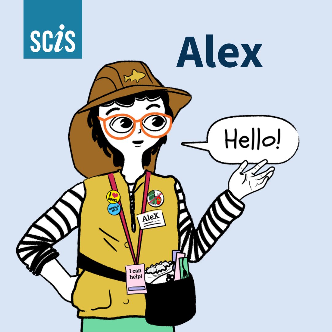 scisdata's tweet photo. You might notice some new friends saying hello across SCIS resources and communications. 
Look out for Alex the librarian and Libris the cat. They’ll be helping guide readers and bring a little extra fun to library learning.  

Keep your whiskers tuned in for more! https://t.co/r3DeGlyi6o