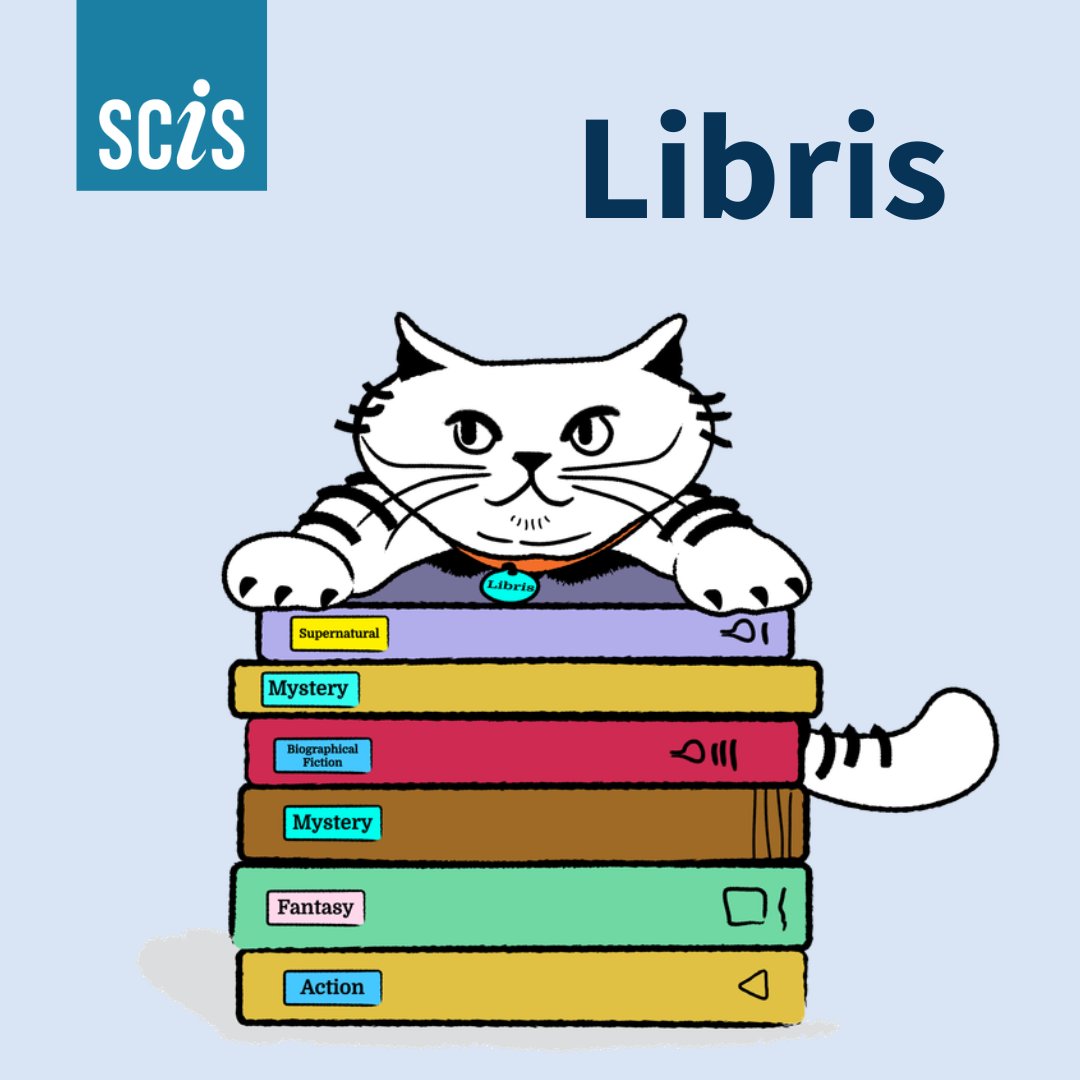 scisdata's tweet photo. You might notice some new friends saying hello across SCIS resources and communications. 
Look out for Alex the librarian and Libris the cat. They’ll be helping guide readers and bring a little extra fun to library learning.  

Keep your whiskers tuned in for more! https://t.co/r3DeGlyi6o
