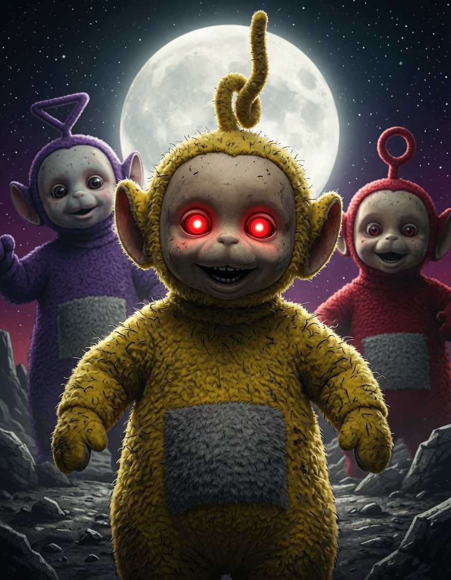 Z33HAHAHAH's tweet photo. Dion's nightmares 001 #MYC #Teletubbies https://t.co/8tHIt50FLt