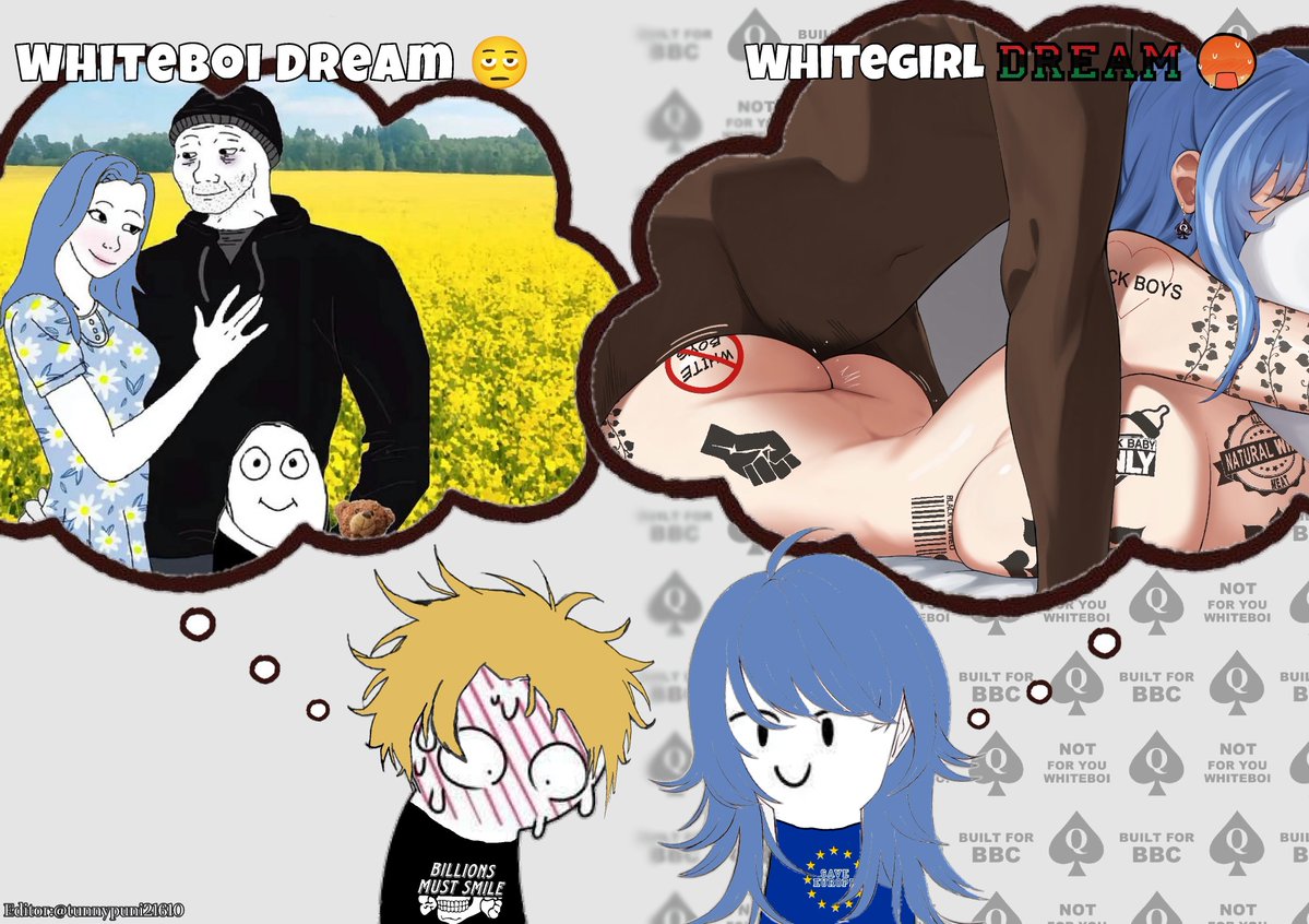 tunnypuni21610's tweet photo. One nation, one race, one ideology, diverse thoughts. We are different, Whiteboi 🖕♠️
#nsfwtwt #BNWO #Blacked #BlackedHentai #meme #BlackedMeme #QOS #BBC https://t.co/MCf9q5yDyJ