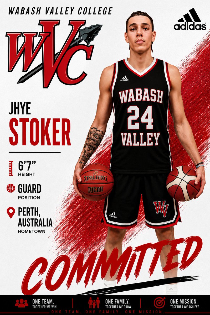 WVCMensHoops's tweet photo. 🏀 COMMITTED 🏀

Wabash Valley Men's Basketball welcomes Jhye Stoker to Warrior Nation!

A versatile 6'7" wing with elite athleticism &amp; perimeter skill. Jhye brings length, shot-making, and defensive versatility to Warrior Basketball.

🔴 ONE TEAM 
⚫ ONE FAMILY 
⚪ ONE MISSION https://t.co/L6NpF0xdkX