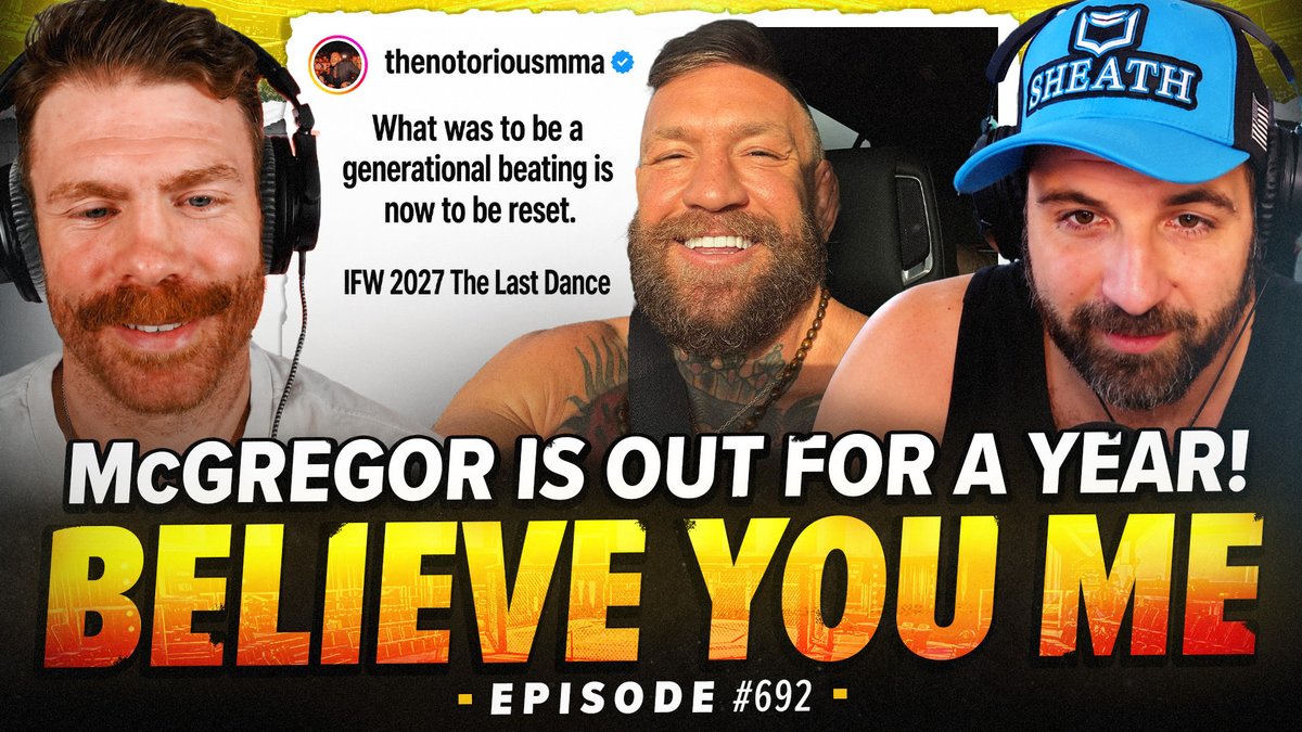 BYMPod's tweet photo. It's a BRAND NEW #BelieveYouMe with @felderpaul and @TheMHarrington talking all the fights at #UFCAbuDhabi, Ulberg's plan for a tournament to pick a #1 contender, Dana updating Conor's status, the #UFCParis announcement and so much more!

Full Video Here:

https://t.co/tCqddPVZzW https://t.co/AgcaVzEzhX
