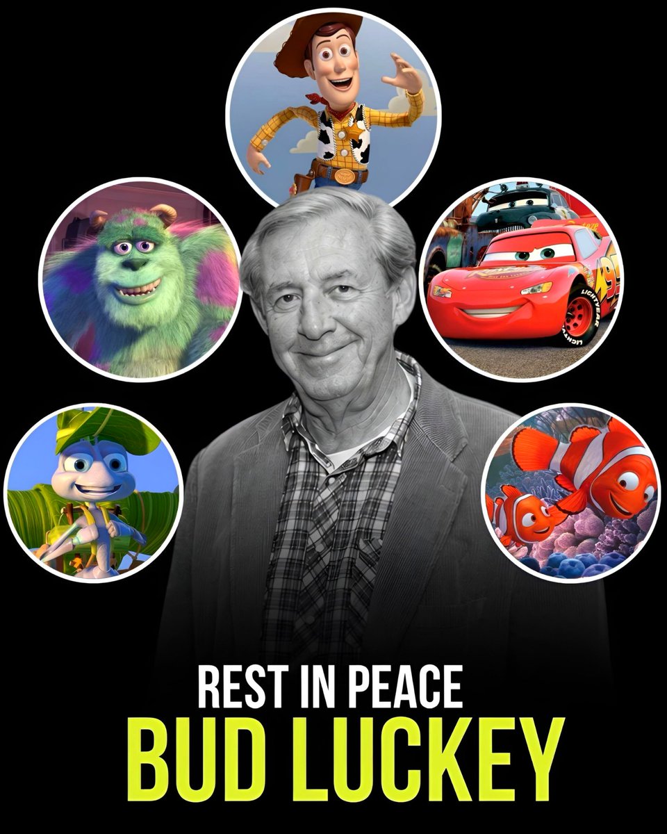 cartoonvibes26's tweet photo. Rest in Peace, Bud Luckey. 🕊️

Today we remember the extraordinary Bud Luckey, a legendary animator, storyteller, voice actor, and one of Pixar's most influential creative talents. He delighted audiences as the voice of Chuckles the Clown in Toy Story 3, Rick Dicker in The Incredibles, and Eeyore in Winnie the Pooh, while also contributing to beloved films like Monsters, Inc., Finding Nemo, A Bug's Life, and Cars.

Beyond his unforgettable performances, Bud's creativity and artistic vision helped shape the heart and soul of Pixar animation. His work inspired generations of artists and brought joy to millions around the world.

Rest in peace, Bud Luckey. Your remarkable legacy will continue to live on through the timeless stories you helped create. ❤️🕊️