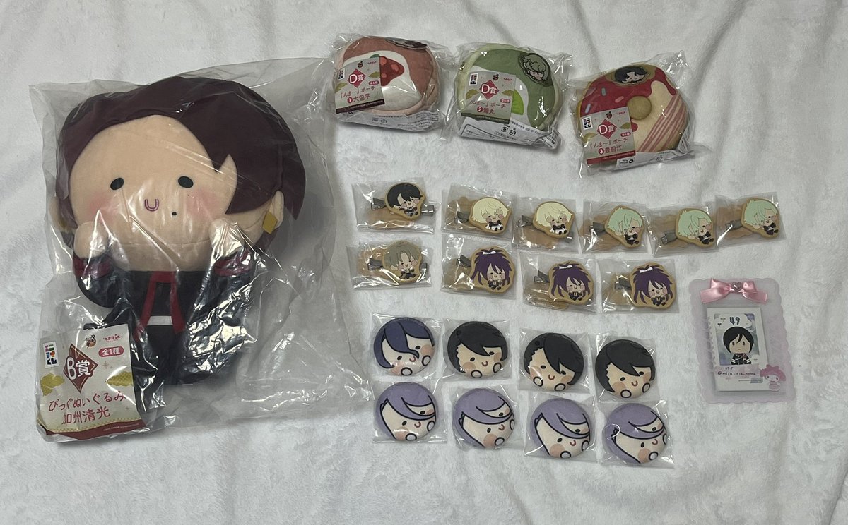 miya_512_nobu's tweet photo. 【交換・譲渡】
刀剣乱舞　んまほっぺ　エニマイ　くじ
譲→B賞：○清光
D賞：☆大包平、☆鶯丸、☆豊前
E賞：堀川、☆髭切、膝丸、長谷部、不動
F賞：歌仙、陸奥守、蜂須賀

求→C賞：●燭台切(友人分)
F賞：清光、山姥切
or定価＋送料

○は●とのみ交換

☆は交換優先
譲渡の場合は無印から
↓ https://t.co/gMmAtJjX5z