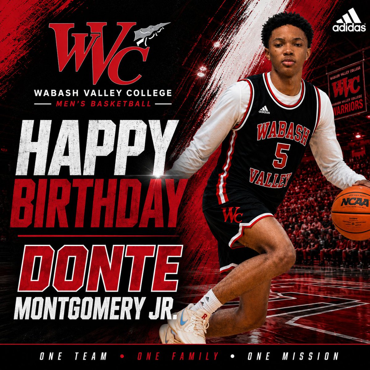 WVCMensHoops's tweet photo. 🎉🎂 Happy Birthday, Donte Montgomery Jr.! 🎂🎉

Today we celebrate one of our Warriors! Wishing Donte Montgomery Jr. a year filled with continued growth, success, and countless blessings.

Keep chasing greatness on and off the court—we're excited to see what's ahead this season. https://t.co/viVC8NoXZJ