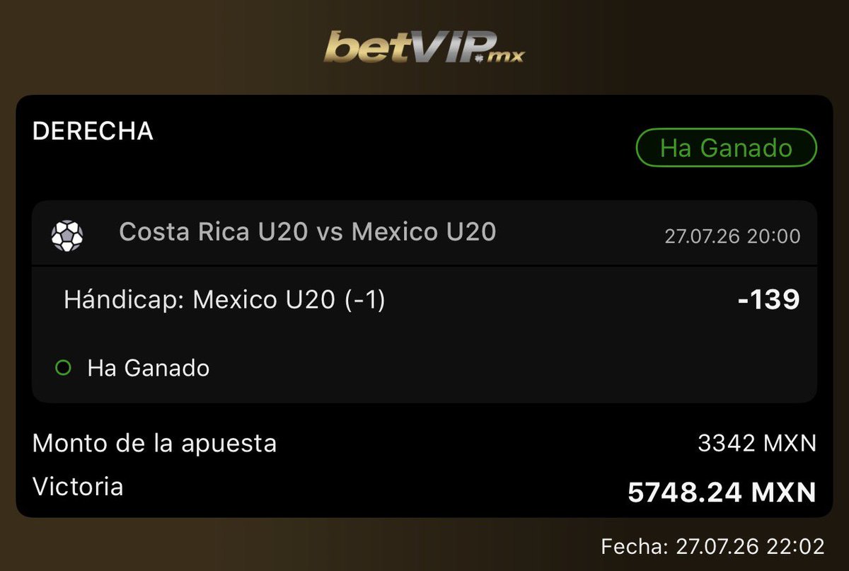BernardoPicks's tweet photo. Otra vez cobramos con México Sub 20 🇲🇽✅ https://t.co/E8x4ZFIWQf