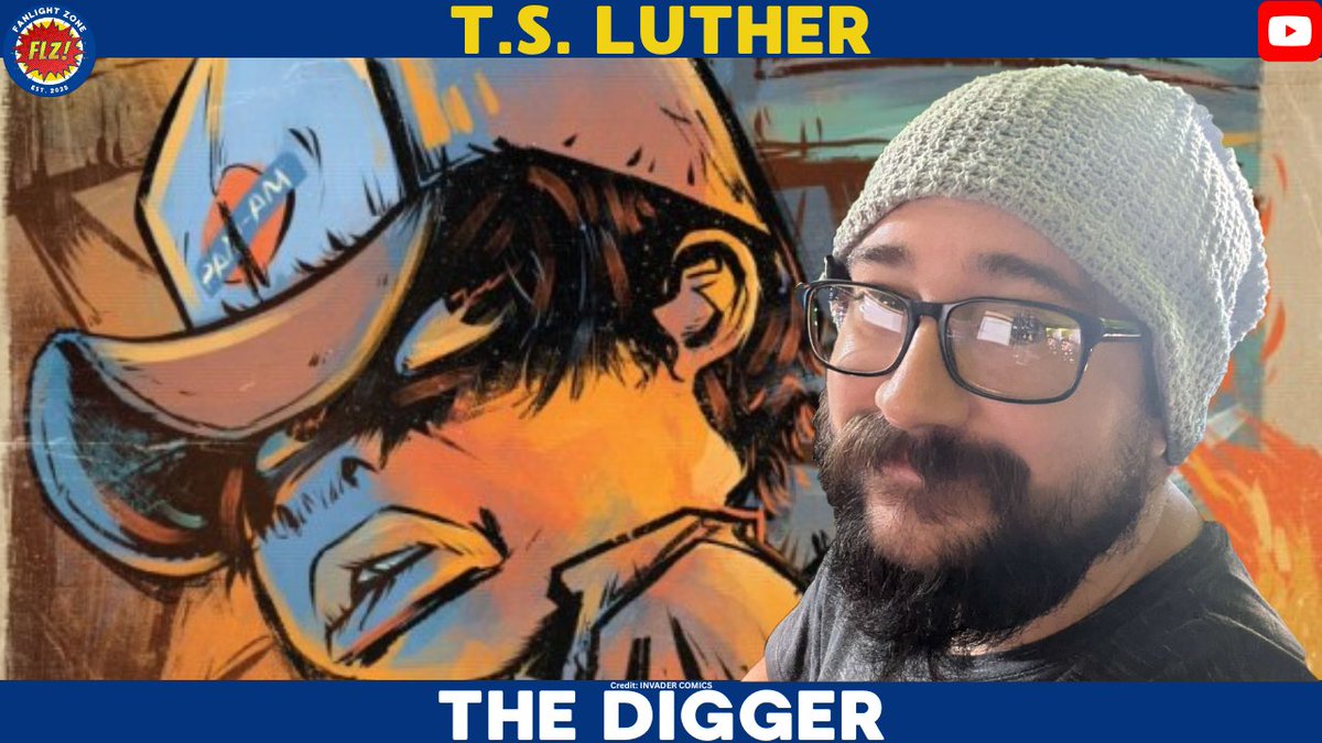 fanlightzone's tweet photo. https://t.co/E5xJiIAoNR On this edition of @Fanlightzone Presents: T.S. LUTHER drops by to discuss the finale of his smash @InvaderComics series: THE DIGGER! Available now on FLZ YouTube! #comics #ncbd #joinus #mystery https://t.co/rKzLzl1vQT