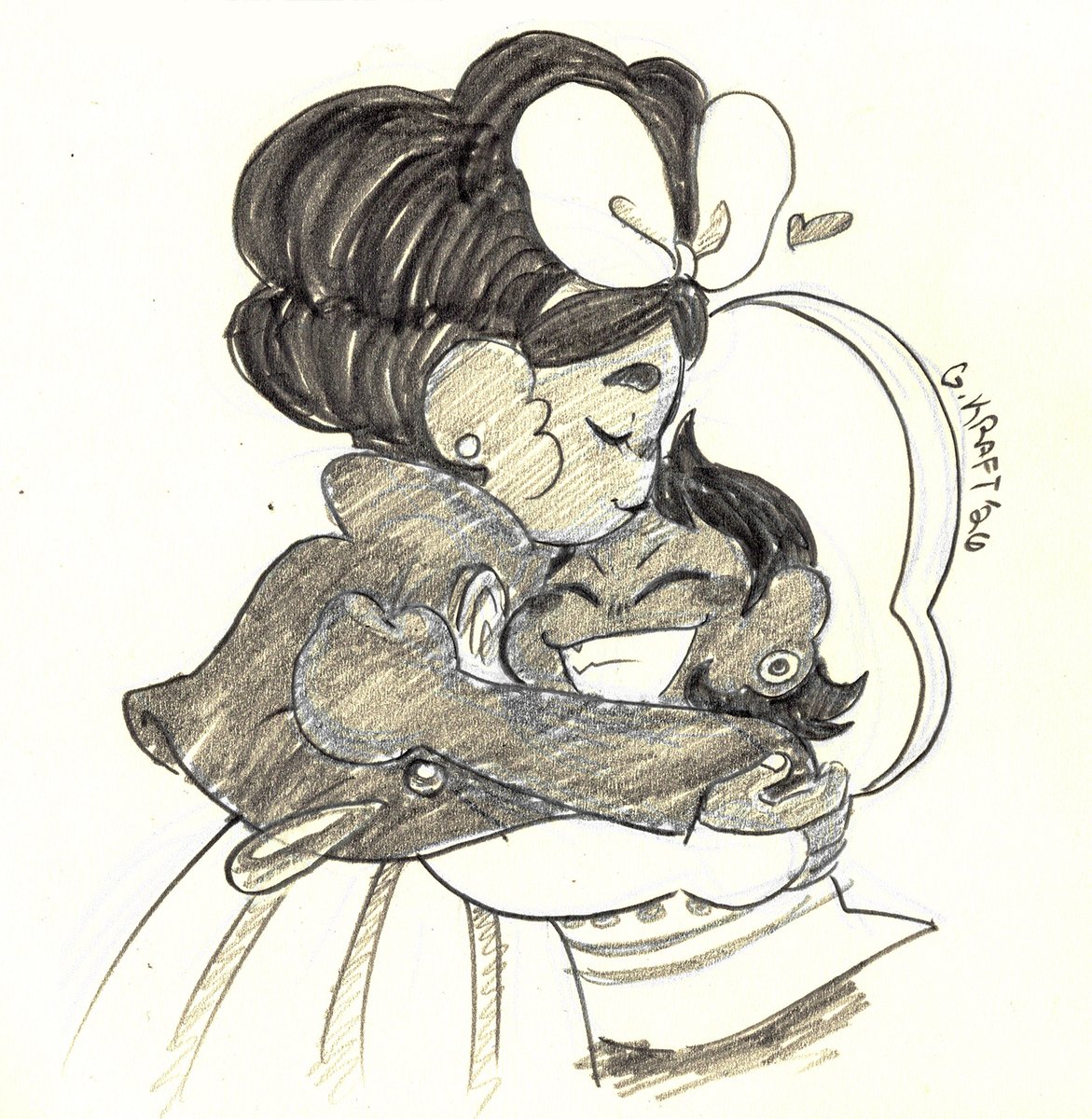 GraceKraft's tweet photo. I think Mirabelle should be able to give her friends casual little kisses <33 

#InStarsandTime #InStarsinTimeFanart #isat https://t.co/1uHkOOHwvs